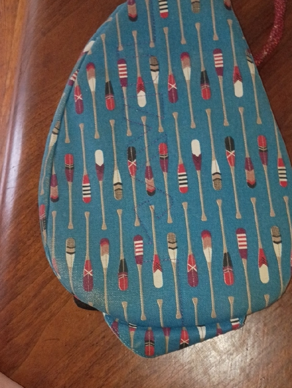 Kavu Teal Sling Bag with Red Dot Logo - Picture 16 of 16